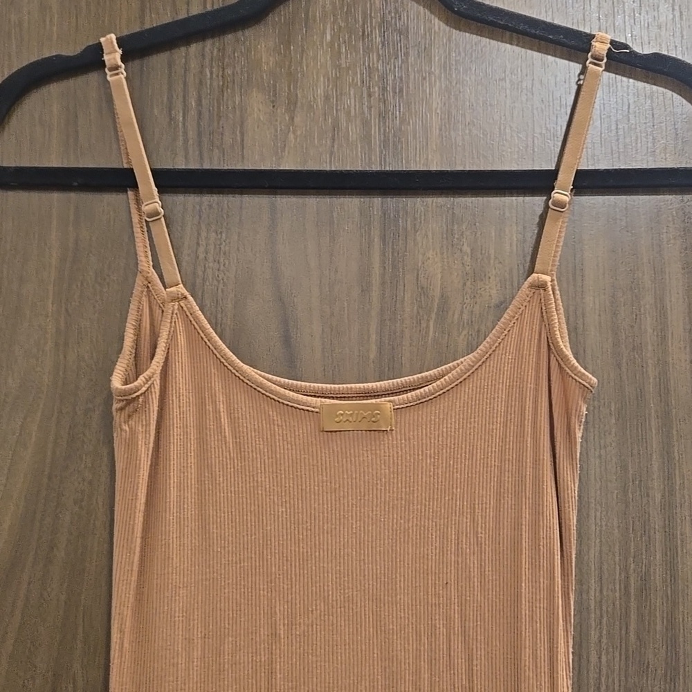 SKIMS-Long Ribbed Maxi Dress in Carmel-Size Small - Picture 9 of 14
